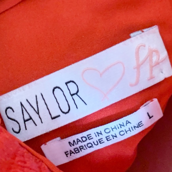 Saylor for Free People Jessa Red Lace Dress - Picture 9 of 12